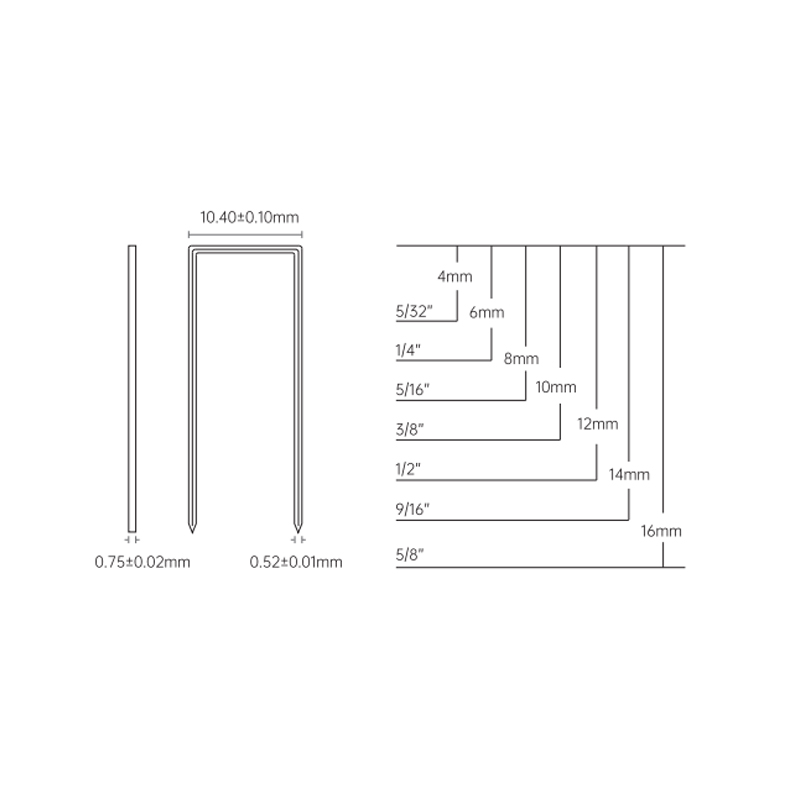 22 Gauge R13 Series Staples