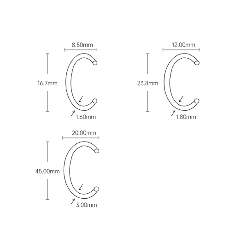 C-Ring Series Staples